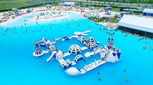 Residents on the obstacle course at the six-acre Brightwater Lagoon in North Fort Myers Florida